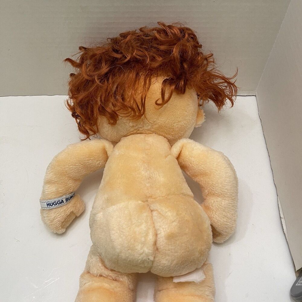 Vintage 1985 Kenner Hugga Bunch Hugsy Doll Curly Hair Plush Boy 18" Red Hair - Picture 3 of 8